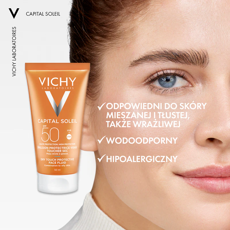 Vichy Capital Soleil Idéal Soleil Fluido Matificante Protetor para o Rosto FPS 50