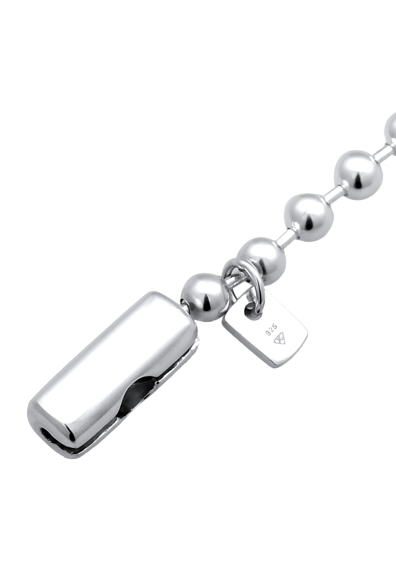 KUZZOI Kuzzoi Bracelet Hommes Basic Chaîne à Boules Argent Sterling 925