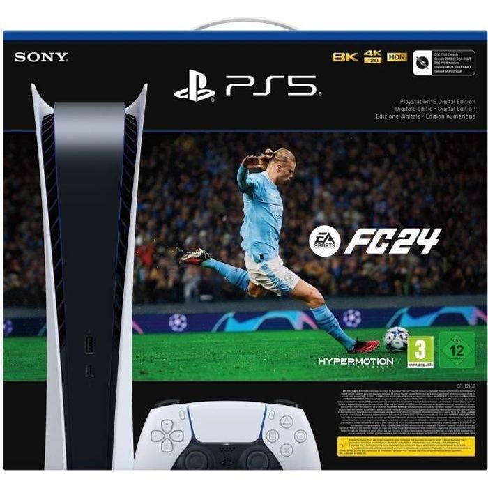 PlayStation 5 Console - Digital Edition + EA Sports FC 24