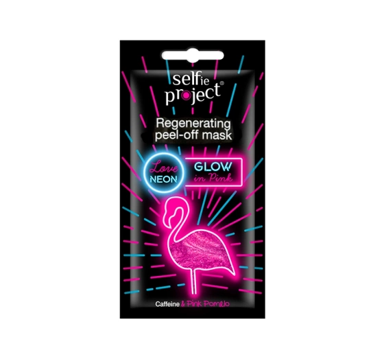 Selfie Project Love Neon regenerująca maseczka peel-off różowa 10ml