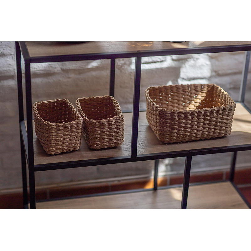 3-teiliges Naturkorb-Set für Zuhause