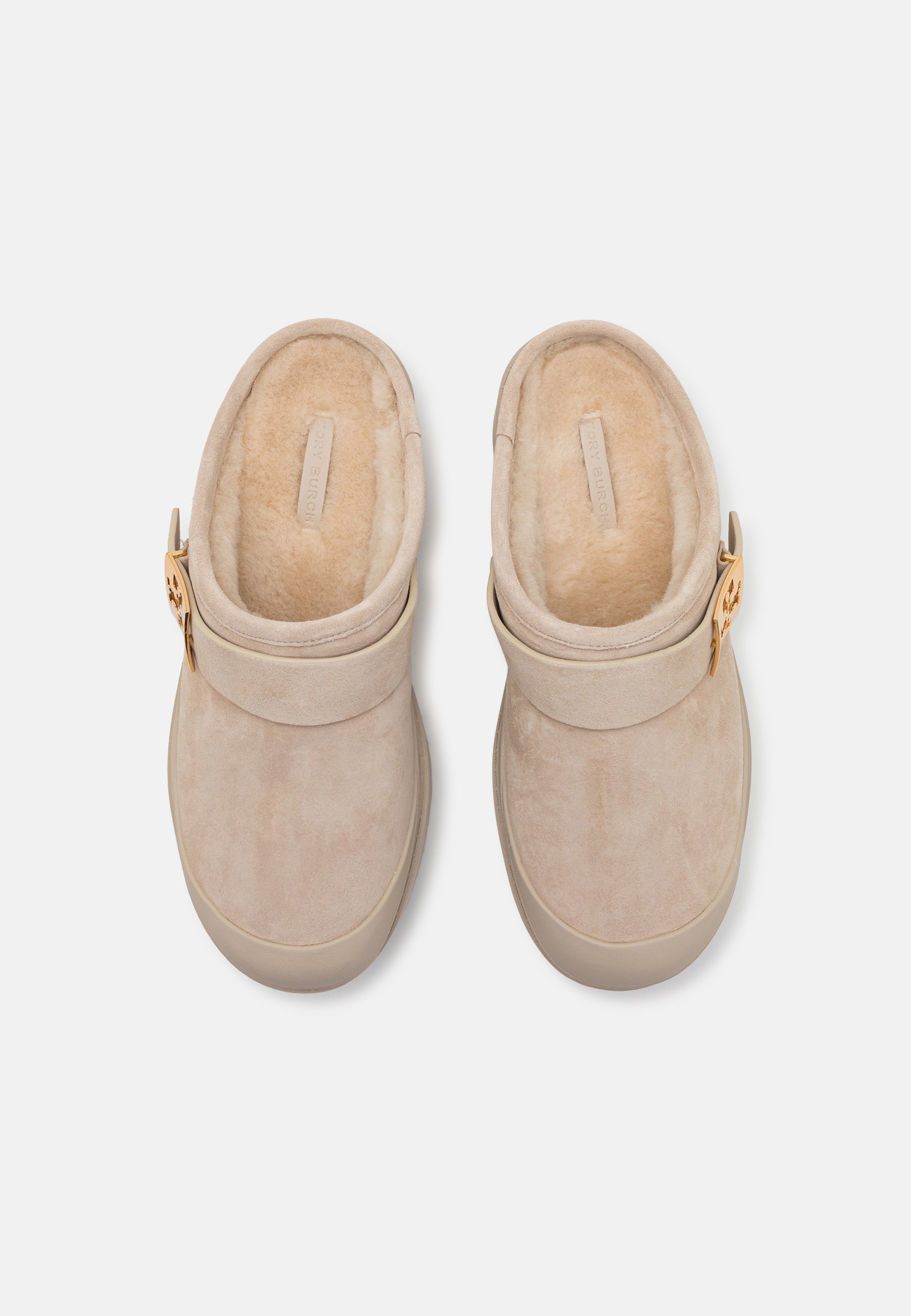 Tory Burch MELLOW PLATFORM MULE - Slippers - calcare/gold