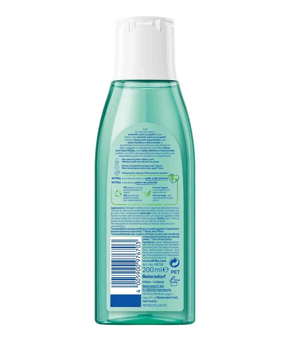 NIVEA Nivea Derma Skin Tonic 200 ml κατά των ατελειών του δέρματος