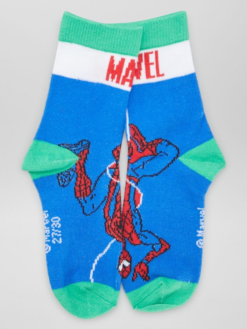 Conjunto de calcetines de Spider-Man - 3 pares - AZUL