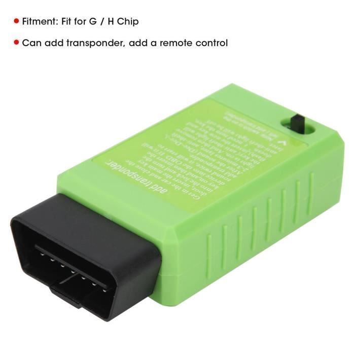 Dispositivo de programación de llaves - Fdit - Chip G/H - Verde - Universal - OBD