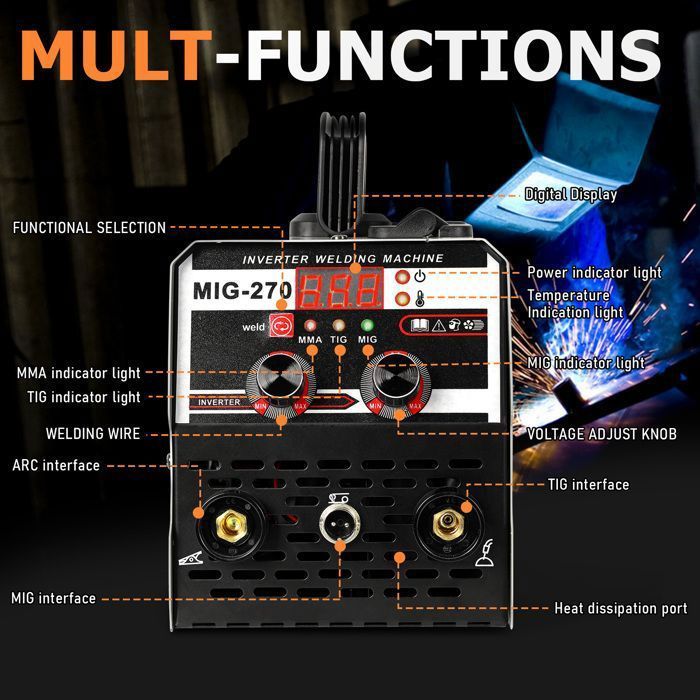 SMALIBAL MIG-270 Poste à Souder Inverter,Machine à souder électrique