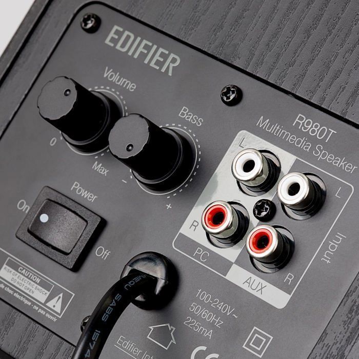 Haut-parleurs - Edifier - Studio 980T - 12 Watt - 2 voies - RCA