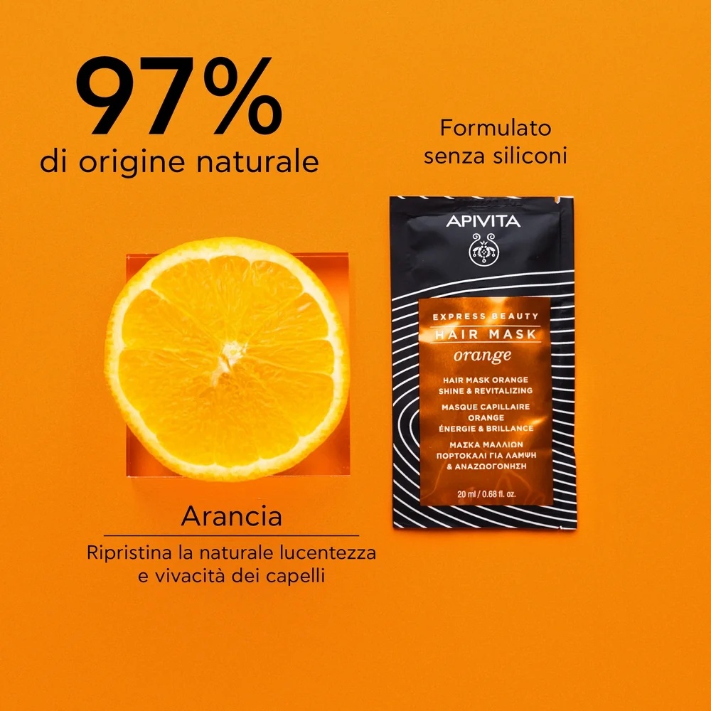 APIVITA Apivita Express Mask Shine & Revitalisering Oranje 20 ml verhelderend masker