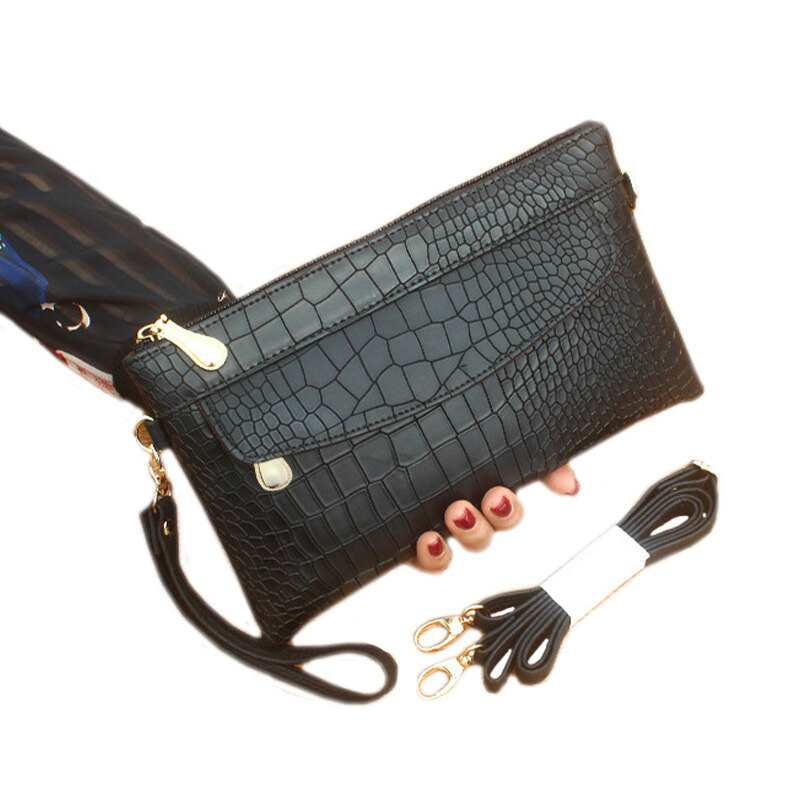 Pochettes femme tendance, pochette décontractée, motif crocodile multicolore, sac bandoulière léger mini