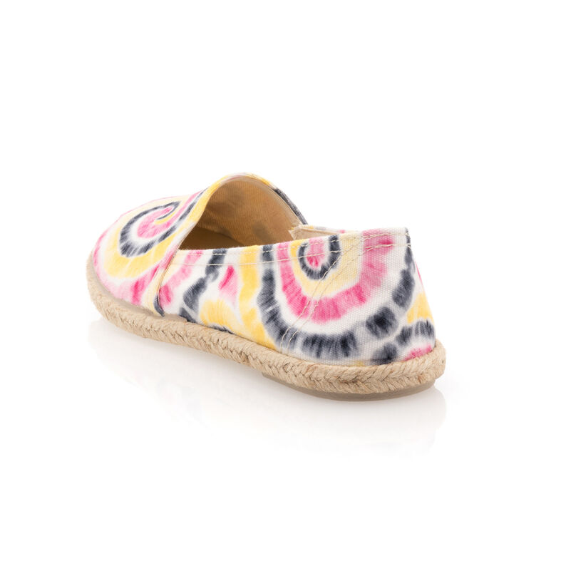 Alpargatas multicolores para mujer con suela de cuerda.