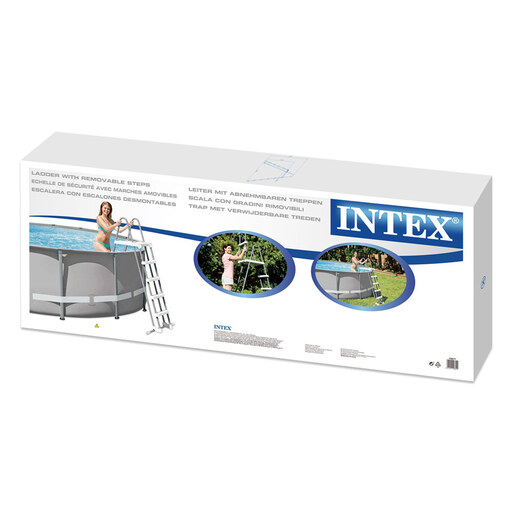  Échelle de sécurité Intex pour piscines hors sol, hauteur 132 cm