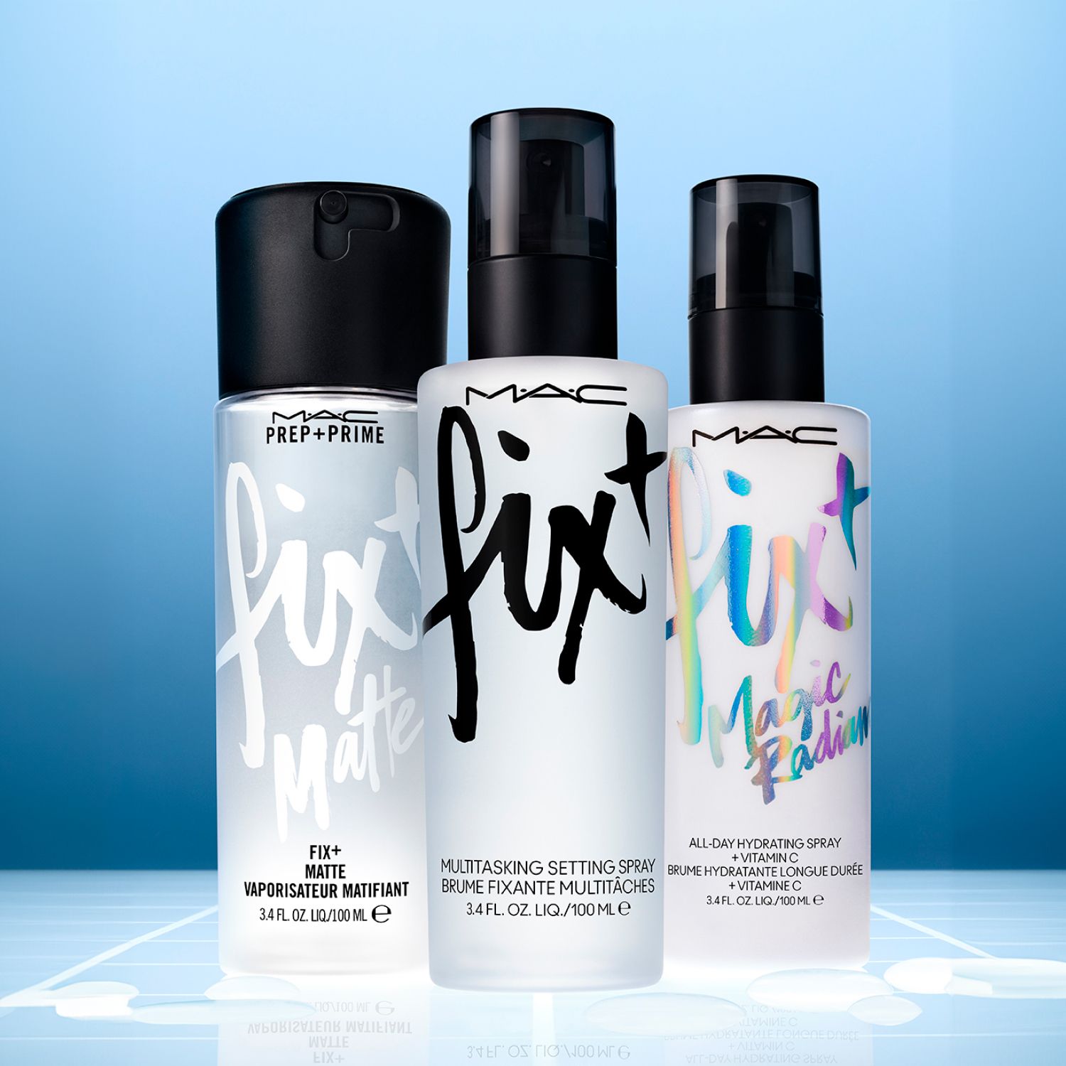 Hydratačný sprej na tvár Fix Magic Radiance Luxusné fixačné spreje na make-up