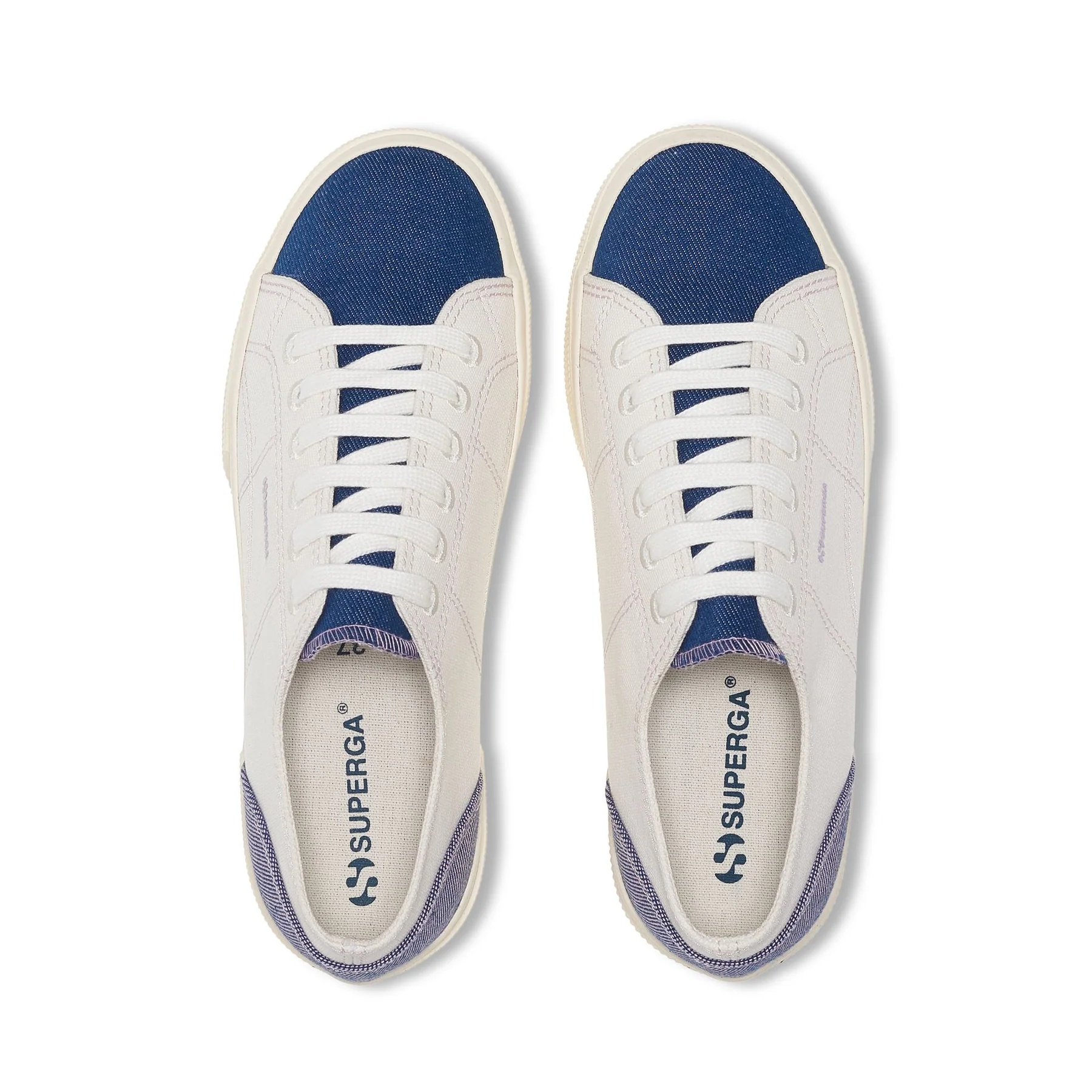 2740 PLATFORM REVERSE DENIM-AVORIO-BLUE-VIOLET