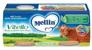 MELLIN Mellin kalfsvlees gehomogeniseerd 2 x 80 g van het voltooide 4e maand