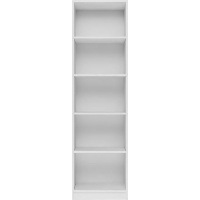 KAFFI - Librería de salón de estilo escandinavo - 50x30x181 cm - 5 estantes - Estantería