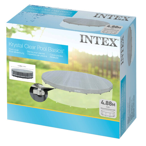 Couverture de piscine Intex Deluxe Ultra Frame de 488 cm avec protection UV
