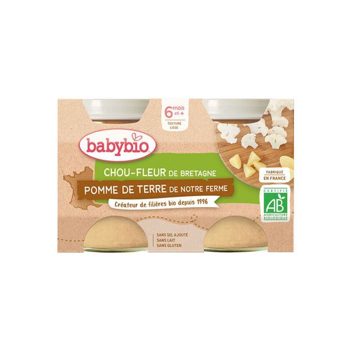 Babybio kukkakaali ja peruna 2x130g