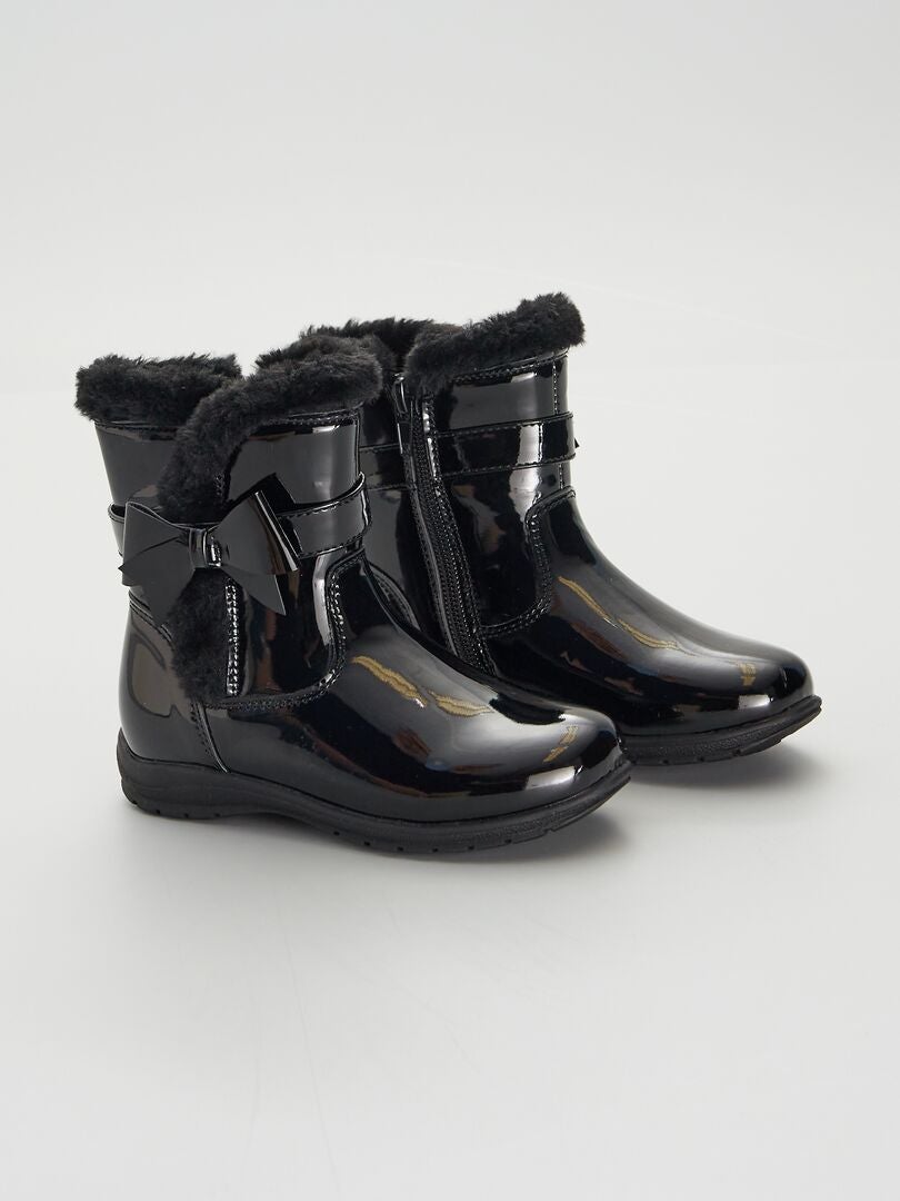 Botas de verniz - PRETAS