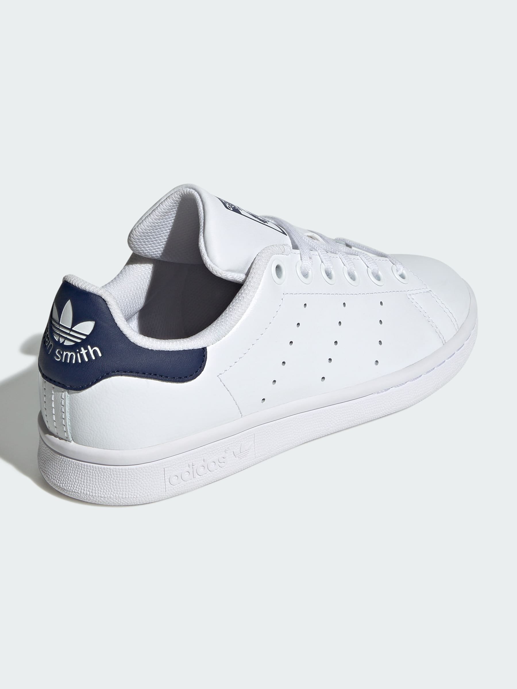 adidas Originals STAN SMITH KIDS - Sneakers - ftwr wit ftwr wit donkerblauw