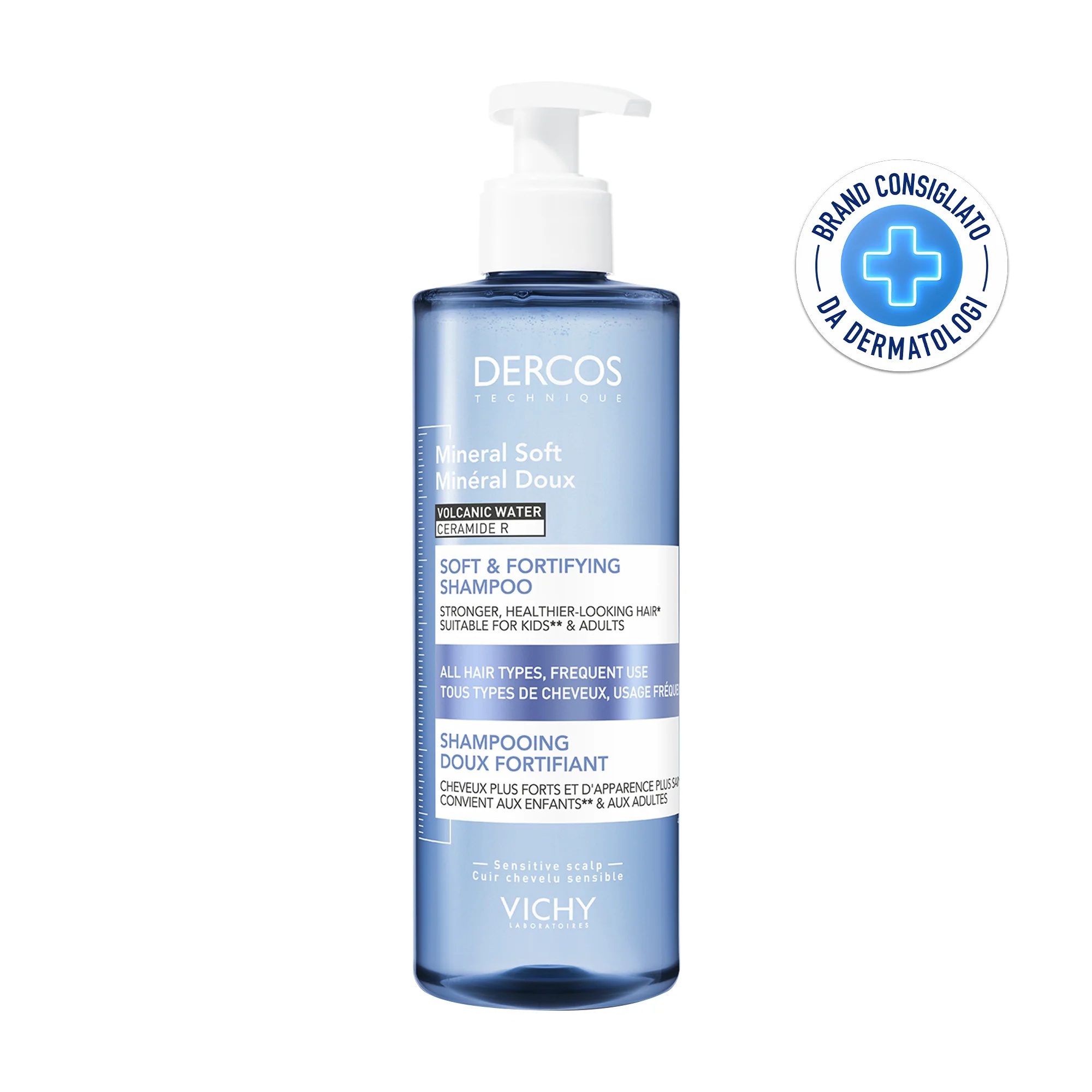 Vichy Dercos Mineral Sweetness Shampoo 400 ml Efeito fortalecedor