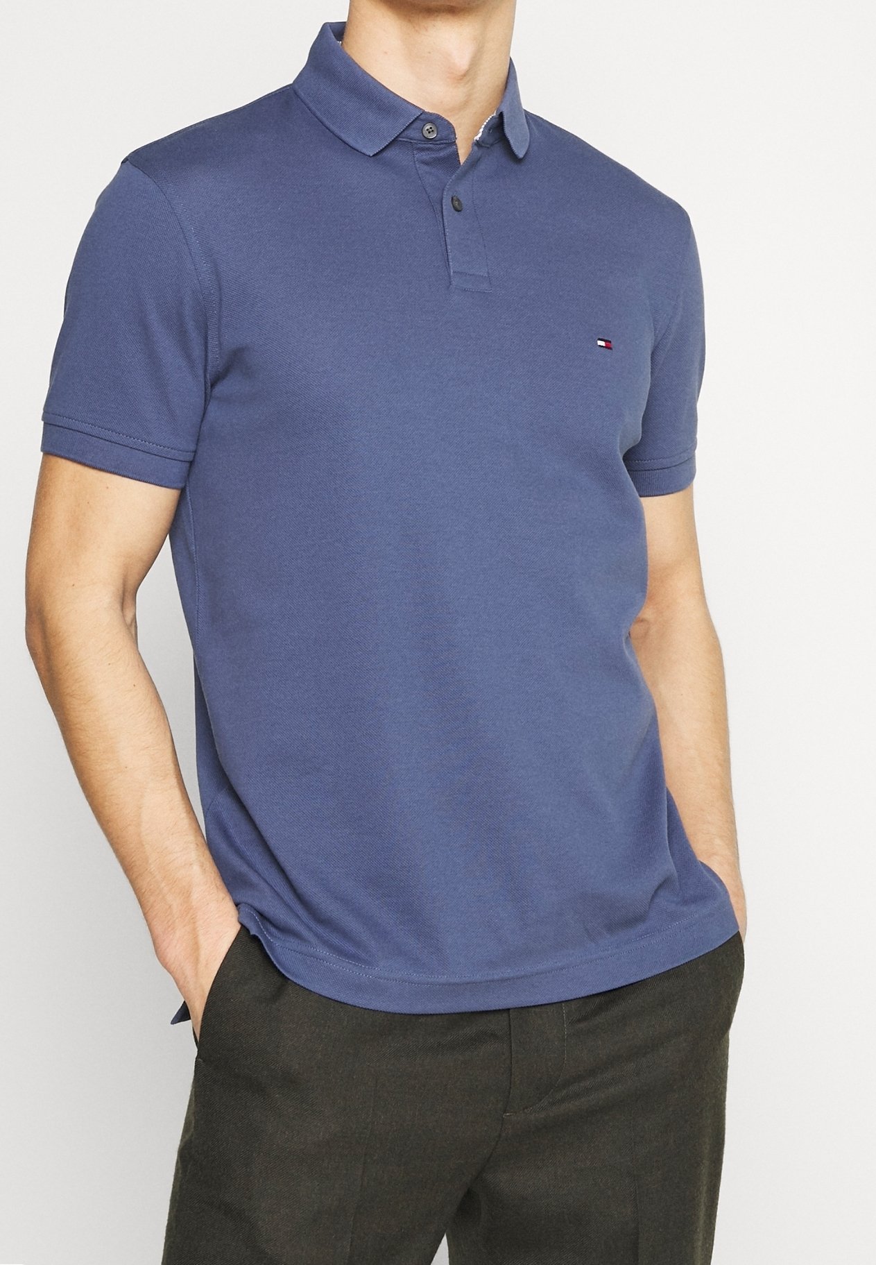 Tommy Hilfiger poloshirt - steenblauwe denim