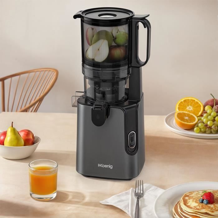 Wide-mouth juicer - HKOENIG - GSX26 - 250 W - 1.8 L - Black