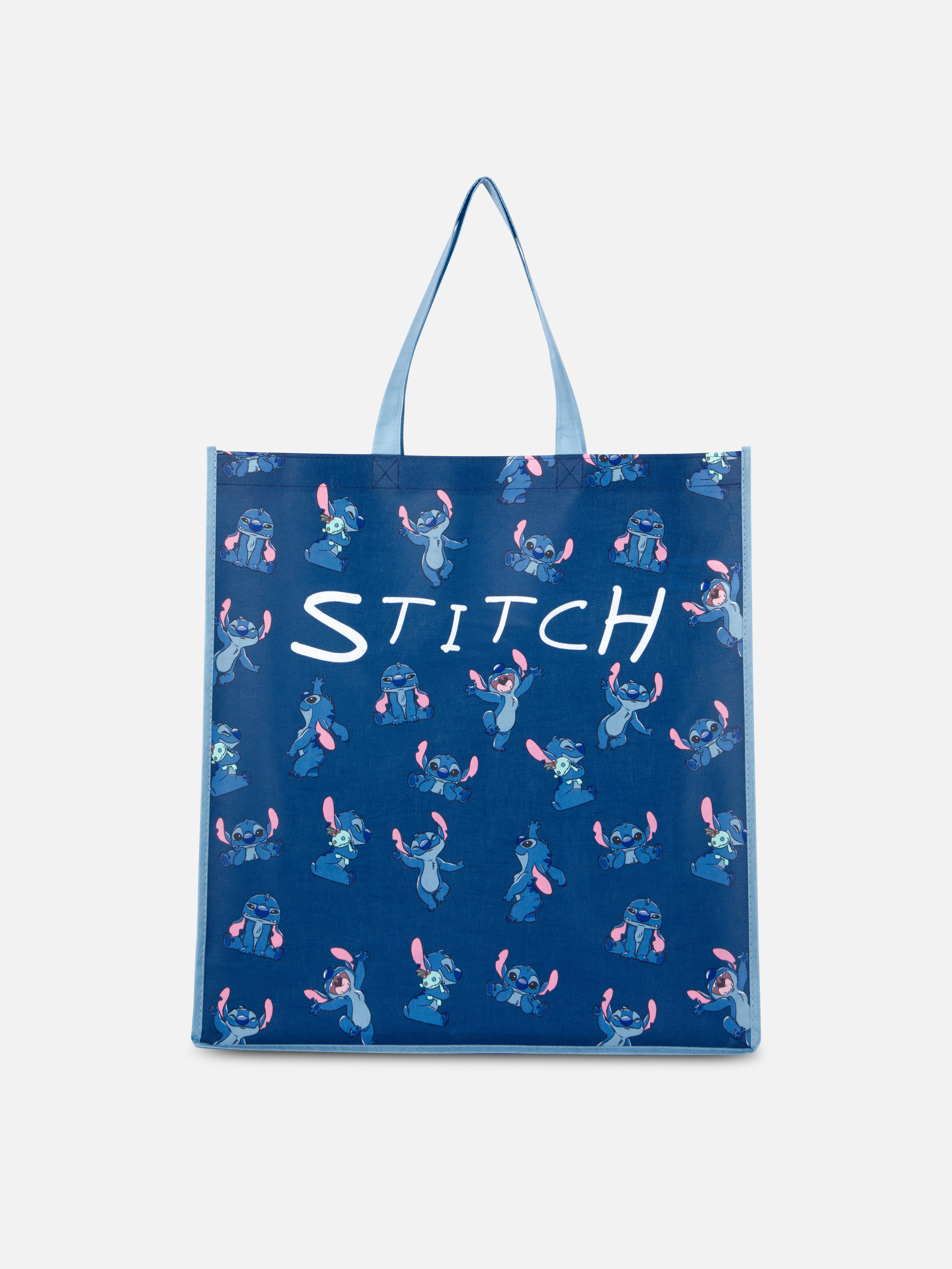 Wiederverwendbare Disney Stitch Einkaufstasche: Tragen Sie Disney Stitch mit dieser wiederverwendbaren Einkaufstasche über der Schulter.