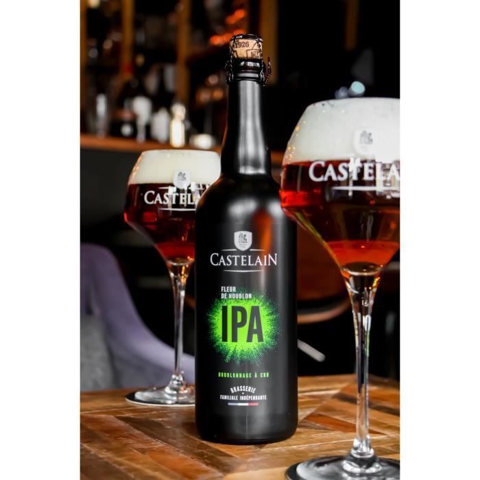 Cerveza IPA Fleur de Houblon - Castelain - 6.50% ABV - 75cl x6