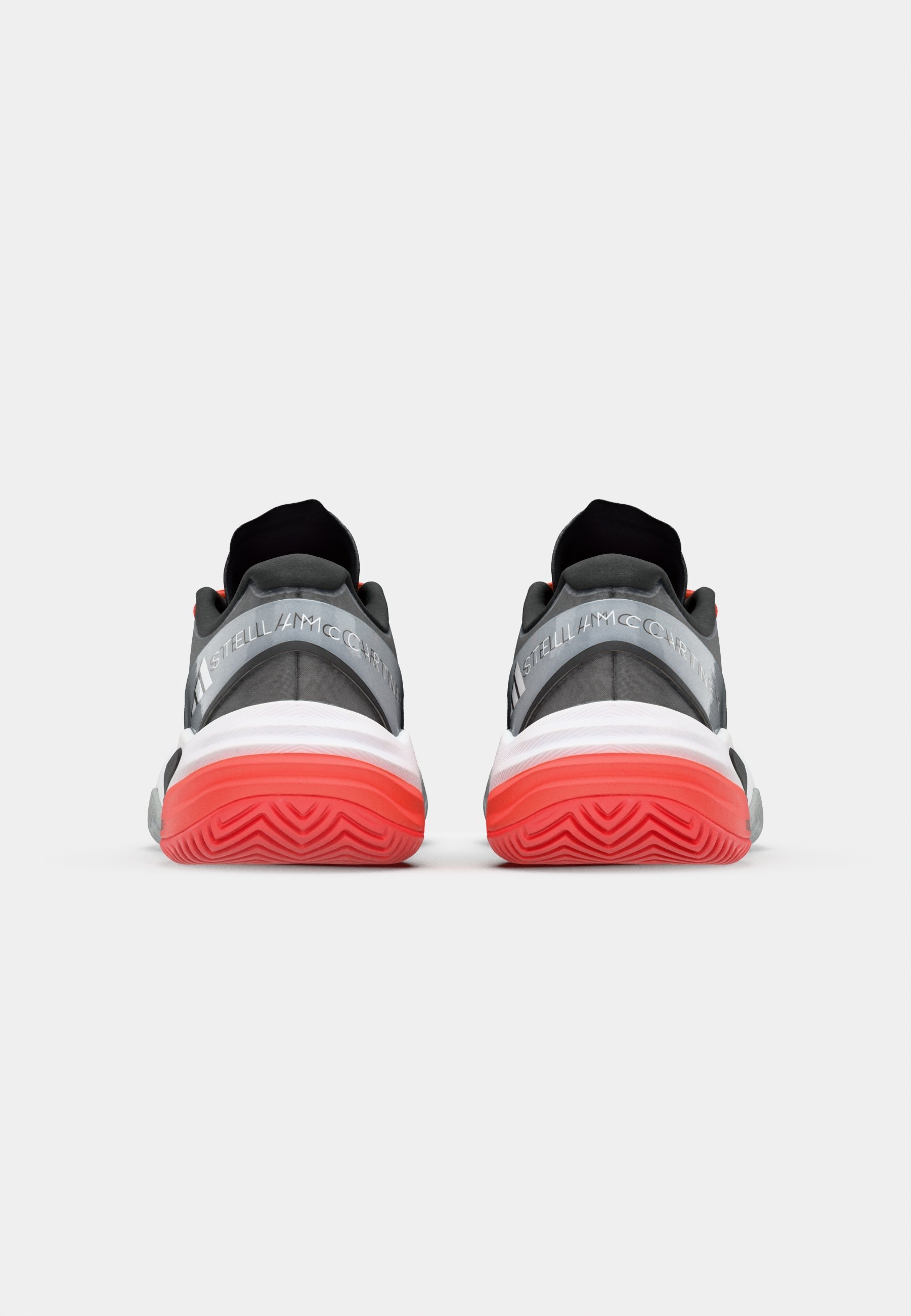 adidas Performance ASMC BARRICADE - Tenisové boty na více kurtů - bílá/uhlíkově šedá/oranžová