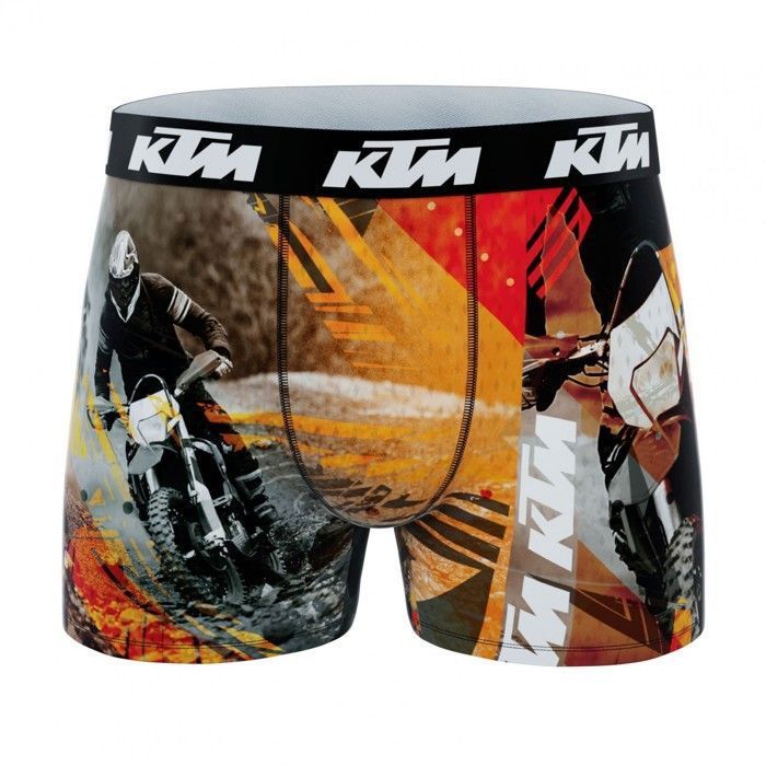 KTM Men's Boxer Shorts, Men's Underwear - Black (Pack of 4)