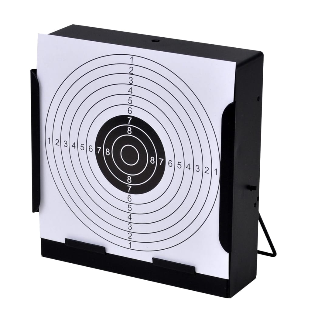  Vidaxl Kvadratno stojalo za tarče + 100 tarč (14 cm)