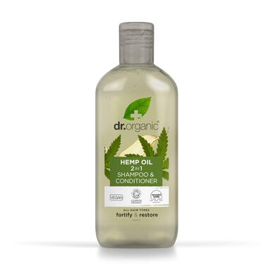Dr. Organic 2 az 1-ben sampon bio kenderolajjal 265ml