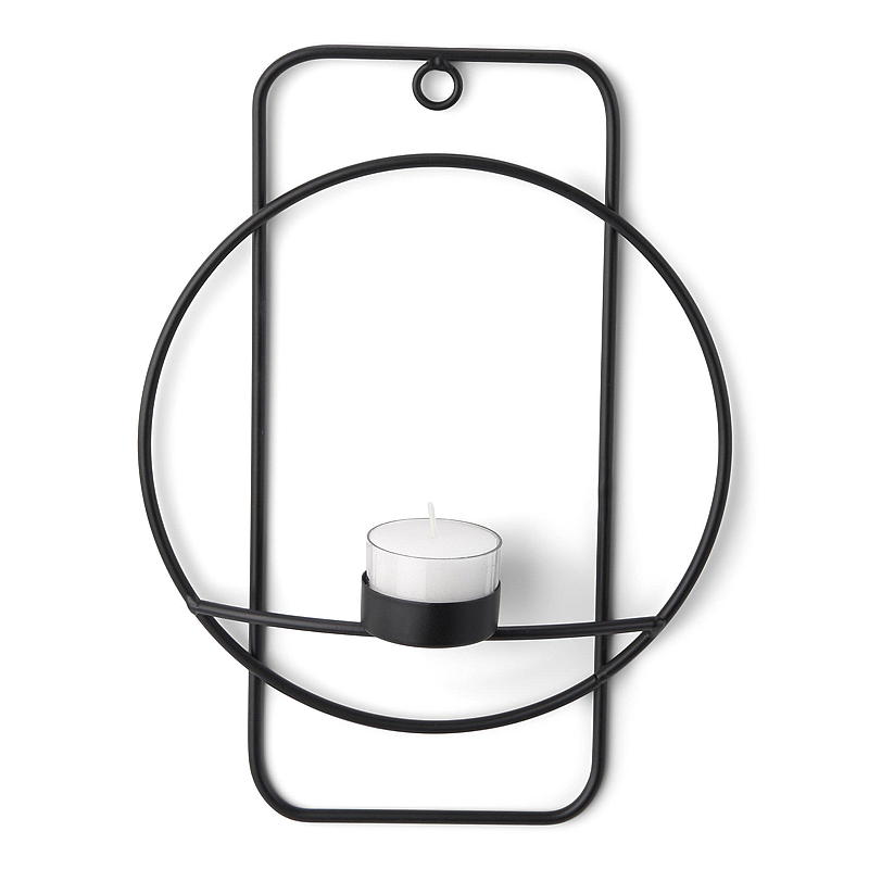 Portavelas de pared Home Tealight 24x5x18 cm