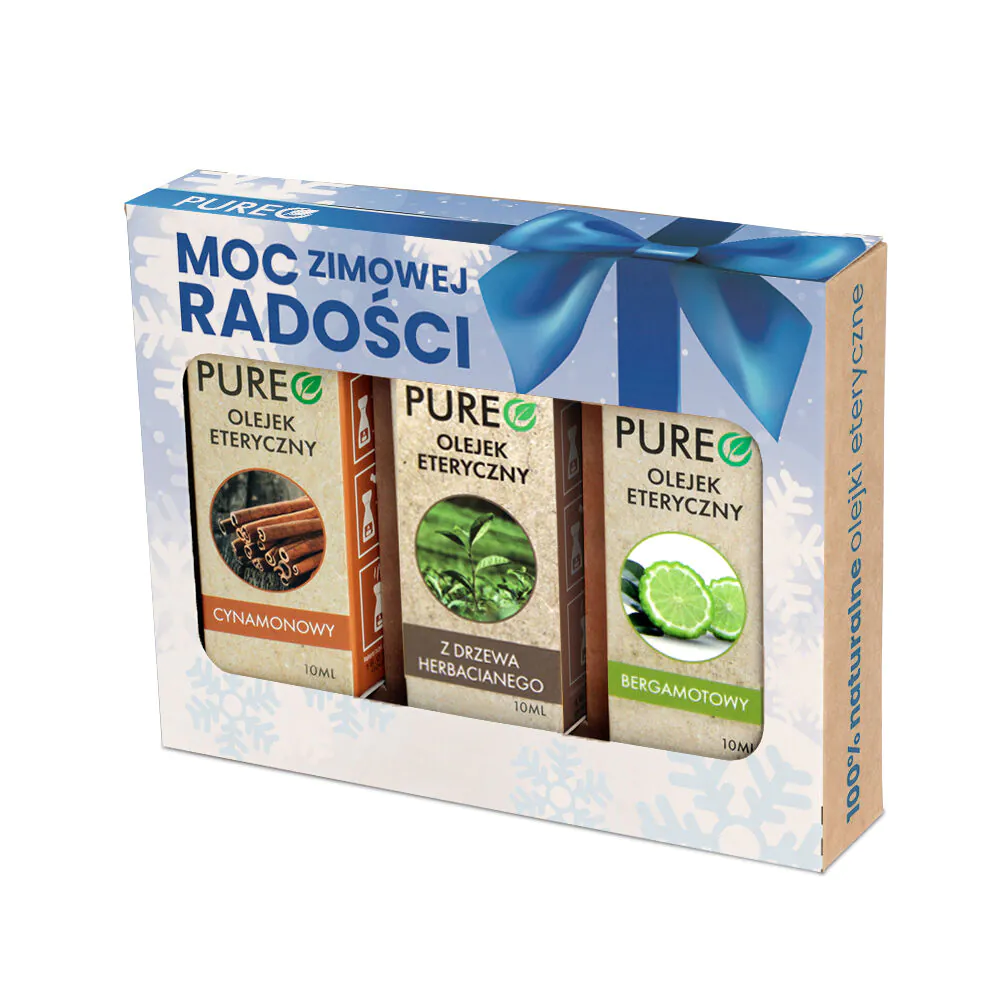Pureo Naturalne olejki eteryczne Zestaw Moc Zimowej Radości 3 x 10 ml