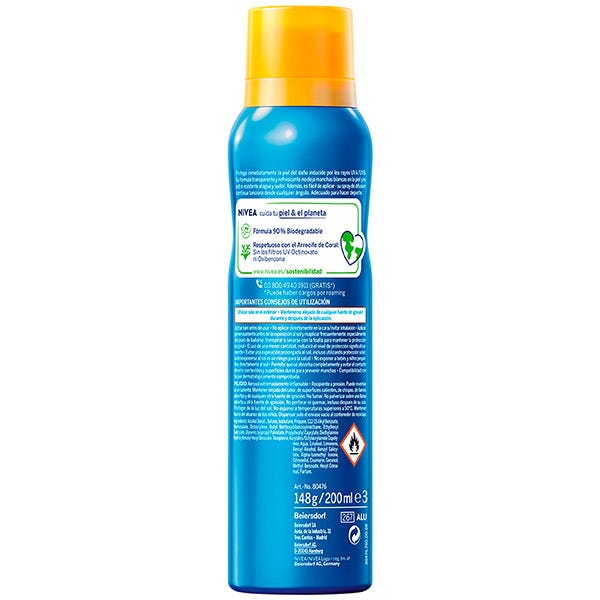Skyddar och fräschar upp solskyddsmist SPF 30 | 200ml
