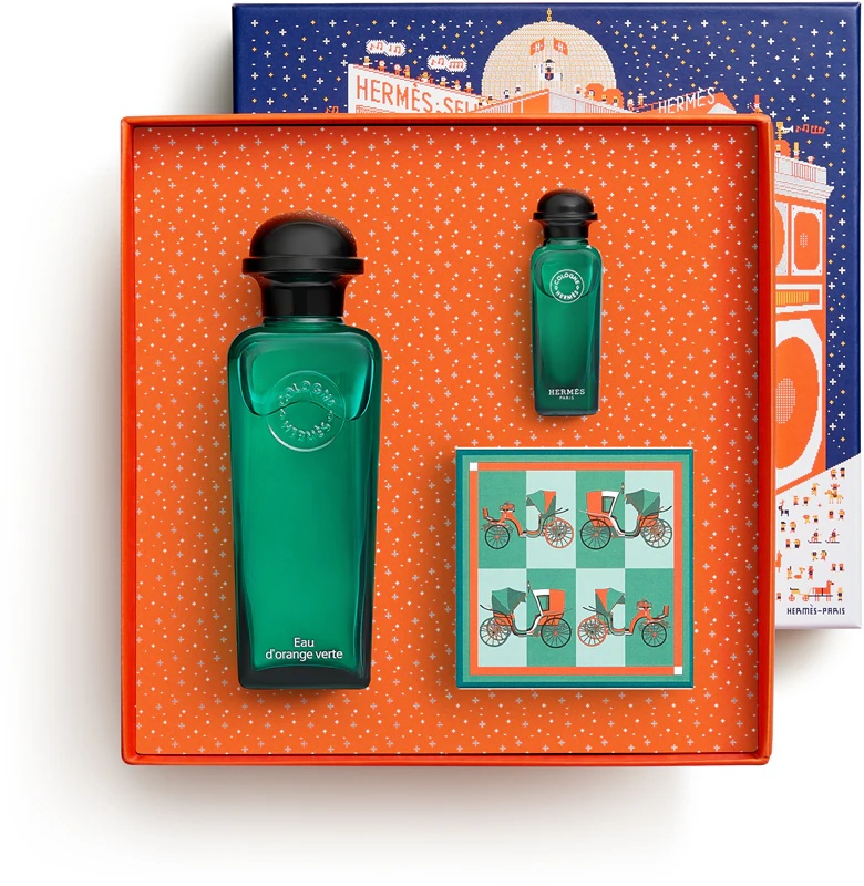HERMÈS Eau d'orange verte Ķelnes ūdens komplekts zestaw upominkowy unisex