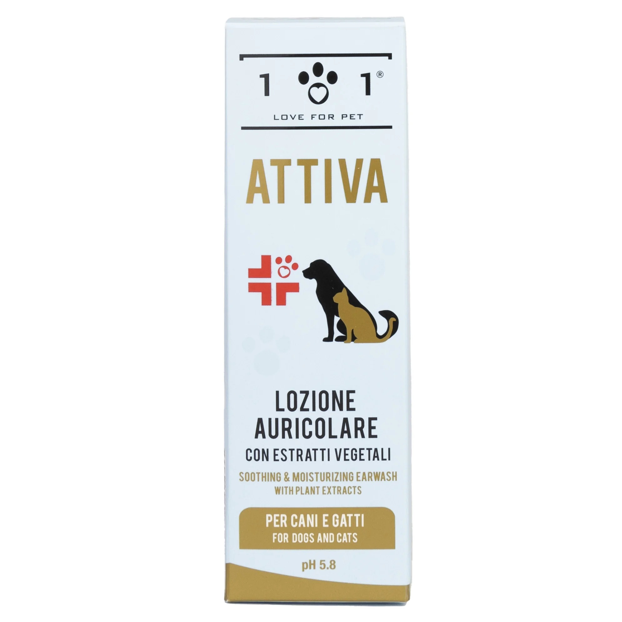 Lotion auriculaire LINE 101 Love For Pet pour chiens et chats 100 ml