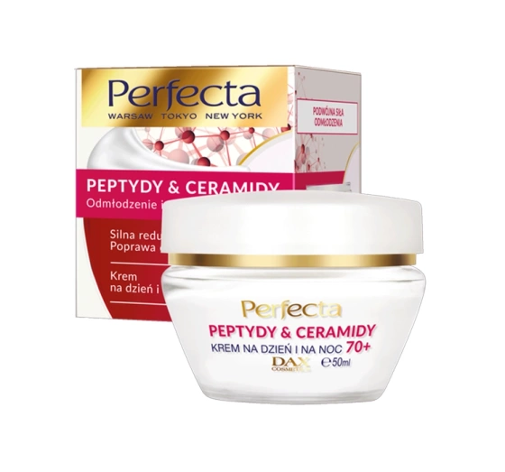 Perfecta Peptydy&Ceramidy uelastyczniający krem do twarzy na dzień i na noc 70  50ml