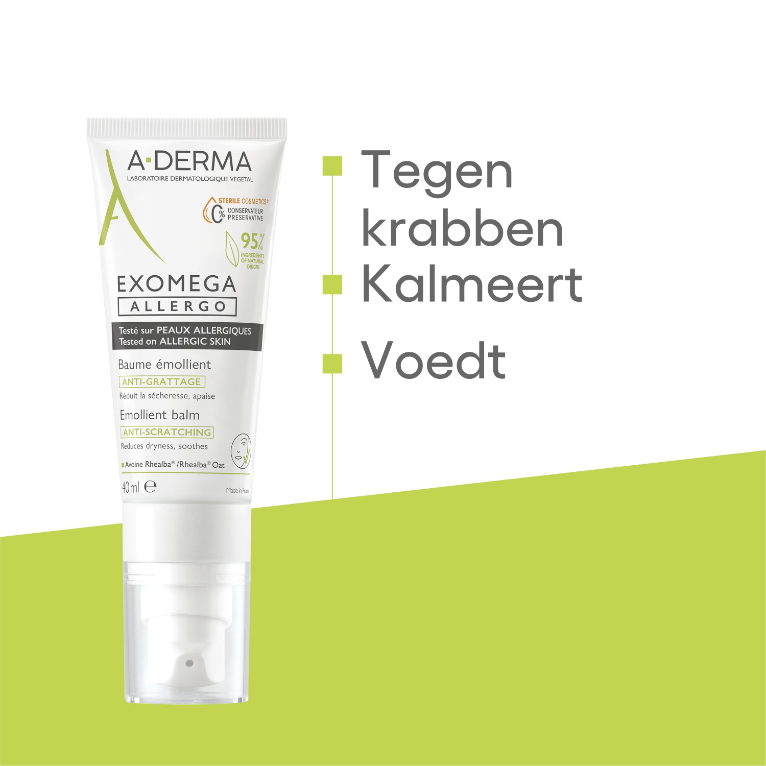 A-DERMA Balsam do ciała Exomega Allergo Emollient Balsam - 40 ml