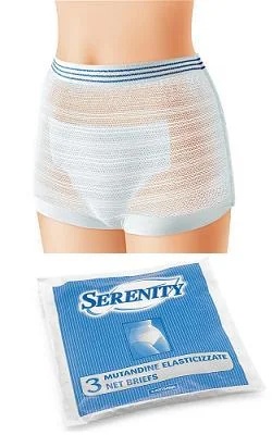 SERENITY Elastische Netzwindelhosen Serenity Größe XXL 3-teilig