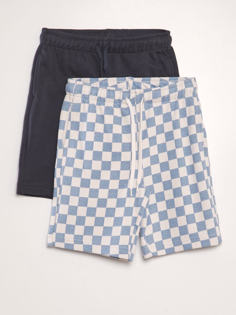 Conjunto de 2 sudaderas y pantalones cortos ligeros - AZUL
