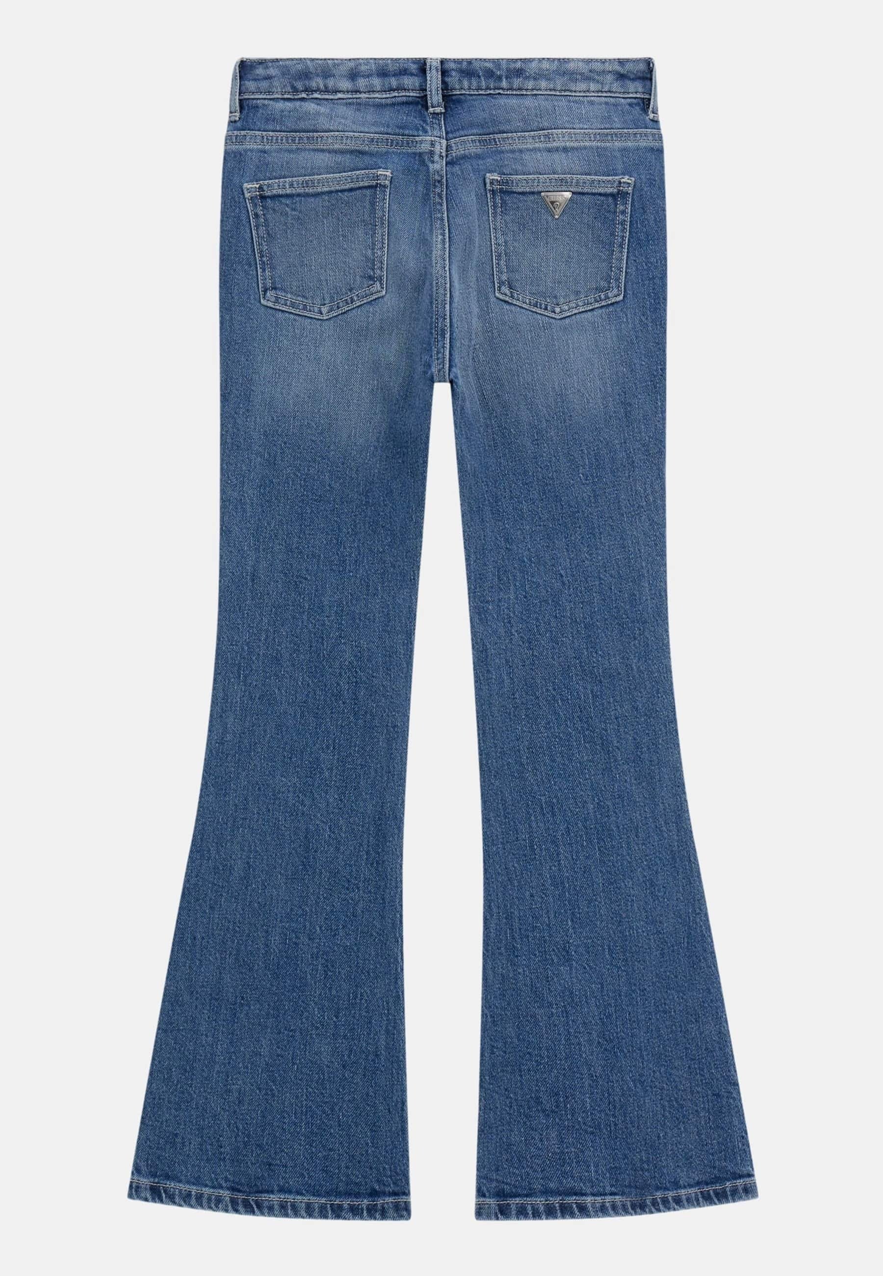 Guess FLARED STRASS - Bootcut jeans - blauw