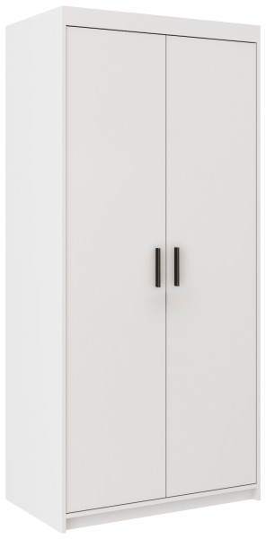Biała szafa dwudrzwiowa KUBA 90 cm