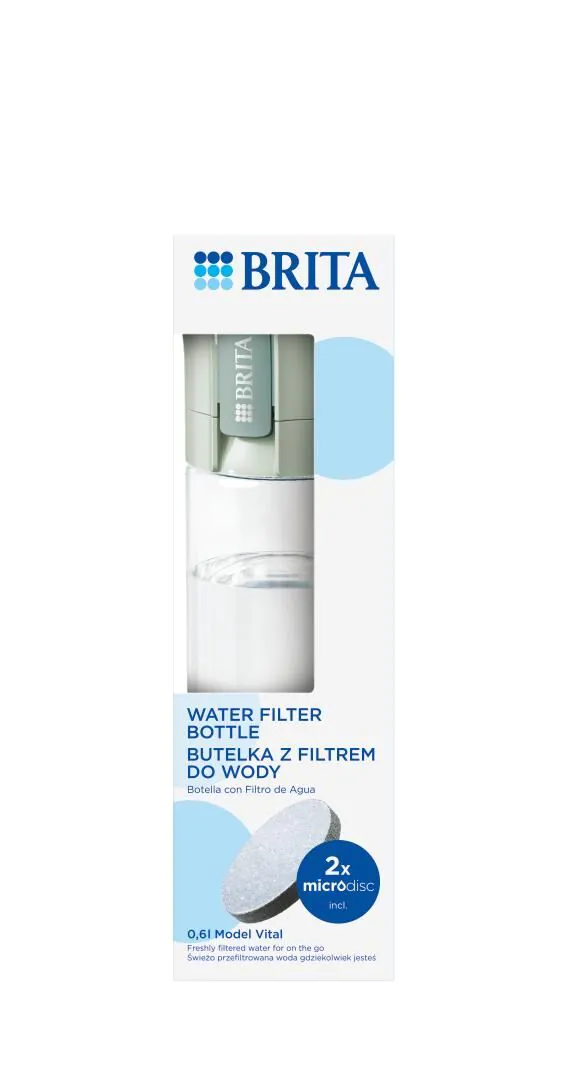 Brita Vita Pastelowa Zieleń - Butelka z filtrem 1 szt.