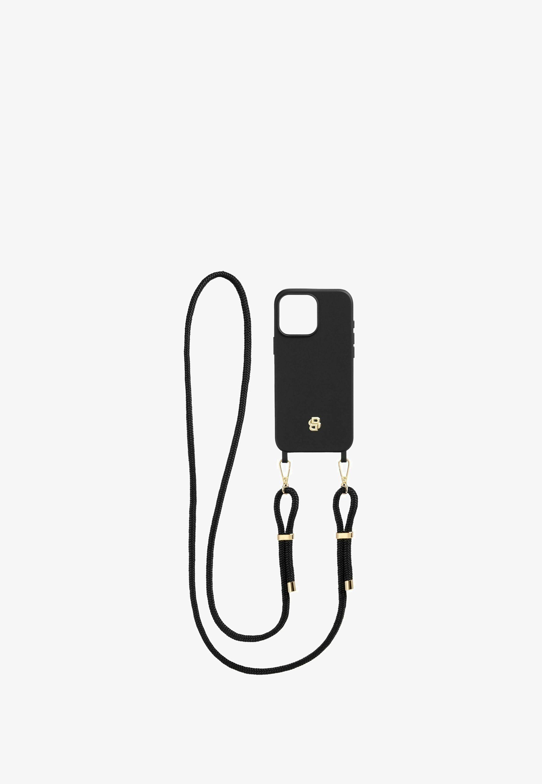 BOSS DOUBLE VOOR IPHONE 16 PRO MAX - Telefoonhoesje - zwart/goud
