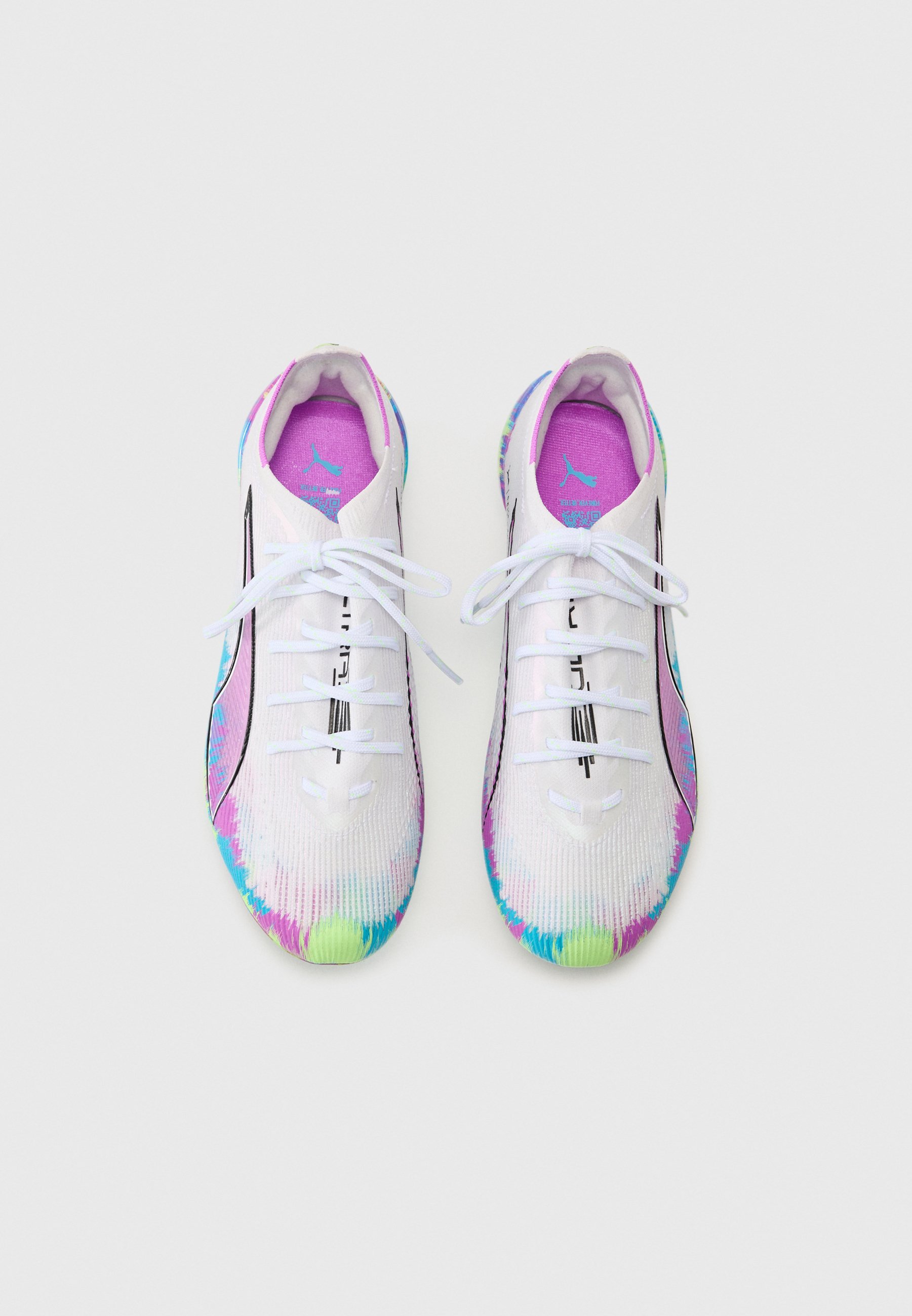 Puma FUTURE 8 PRO FG/AG - Voetbalschoenen voor stevige ondergrond - wit/frisappelgroen/ultrablauw/puur magenta