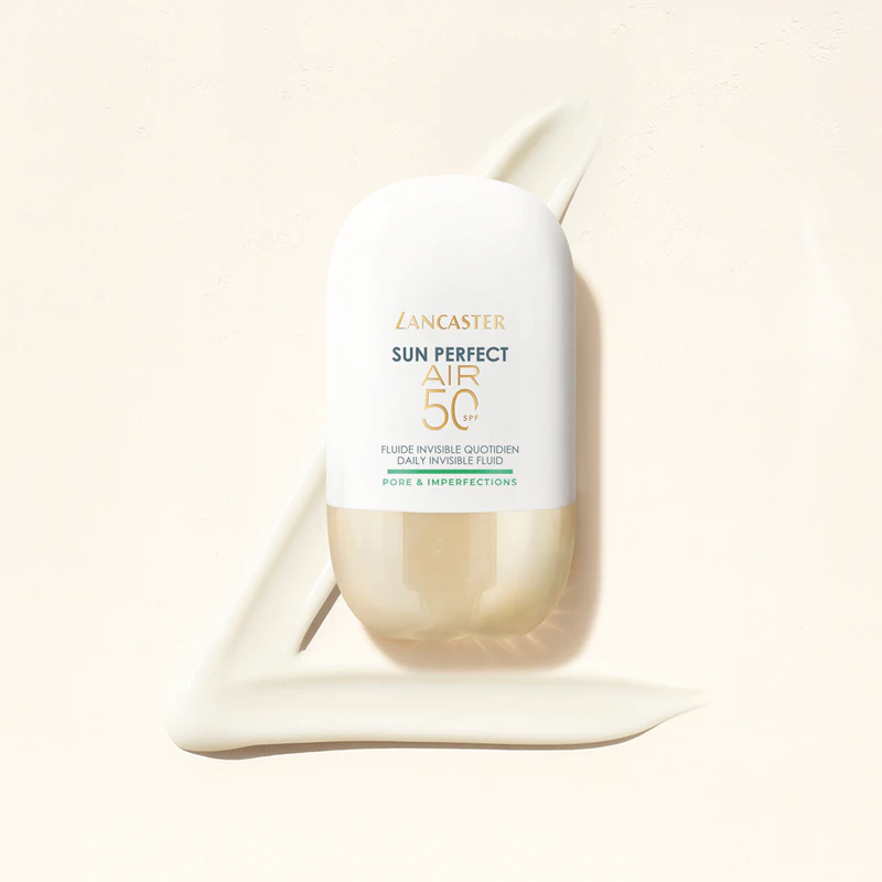 Lancaster Sun Perfect Air 50 Fluido protetor ultraleve para poros e imperfeições.