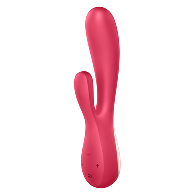 Vibrátor Satisfyer Dual Stimulation Mono Flex, červený, 1 kus.