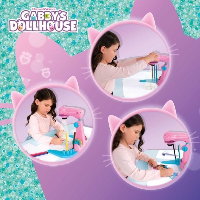 Projetor de Desenho - LISCIANIGIOCHI - Gabby e a Casa Mágica - Acessórios e Modelos Inclusos
