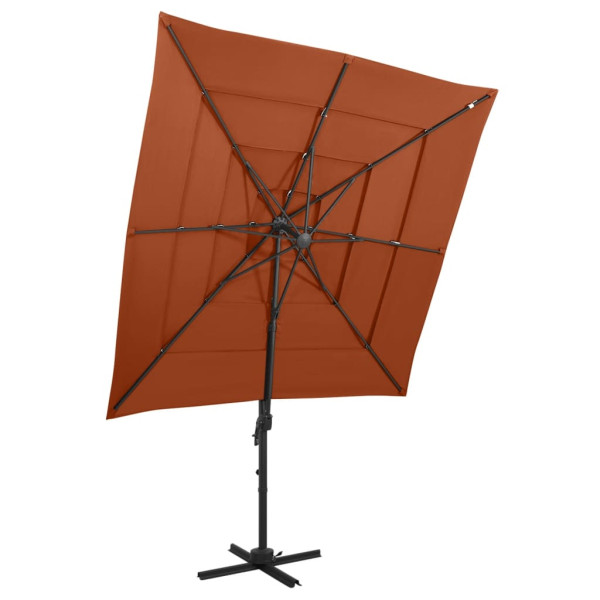 Parasol ogrodowy Brąz  vidaXL